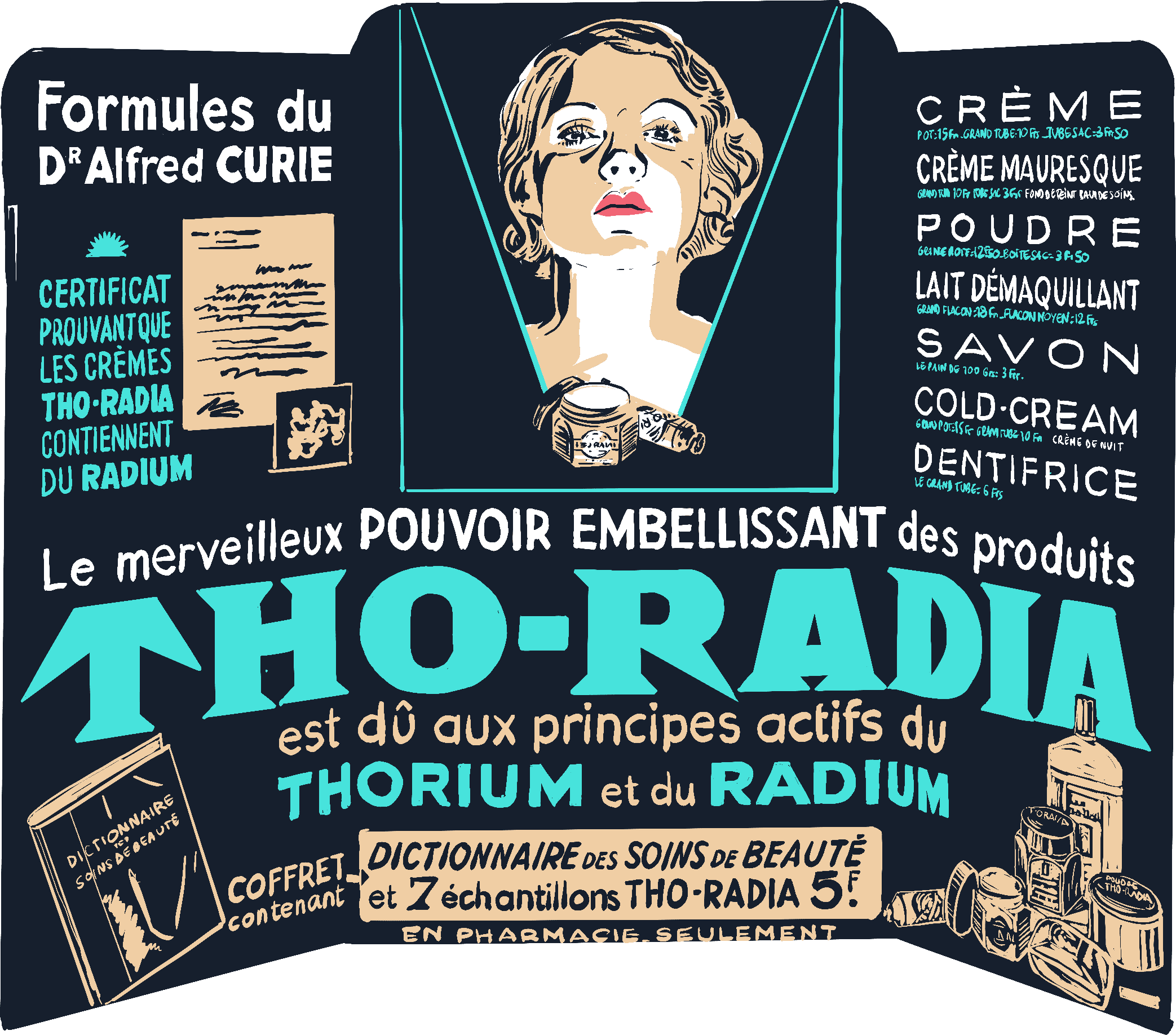 pub pour les cosméthiques Thoradia